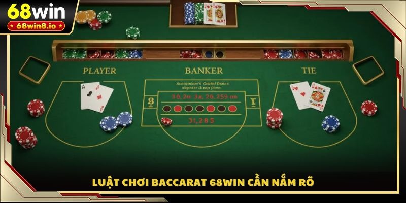 Luật chơi Baccarat 68WIN cần nắm rõ
