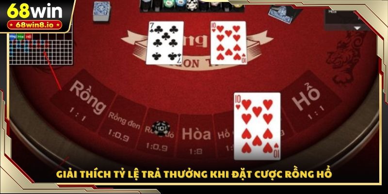 Giải thích tỷ lệ trả thưởng khi đặt cược Rồng Hổ